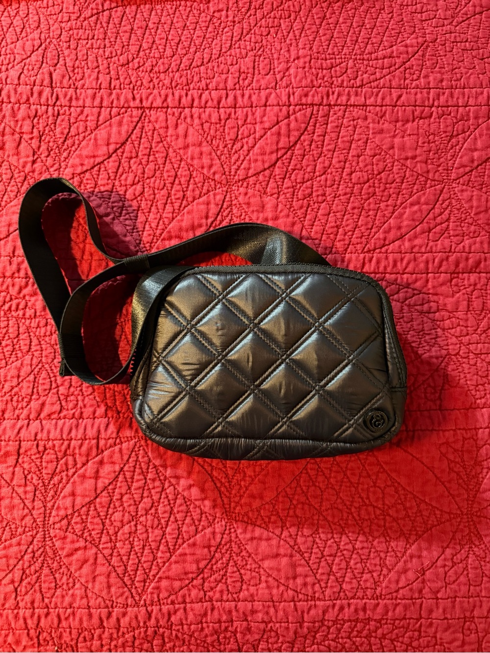 Joan & David Quilted Puffer Crossbody Bag